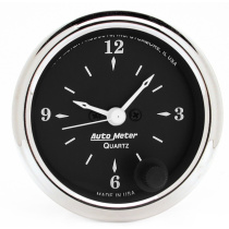 Klocka 52mm 12HR Analog OLD TYME BLACK